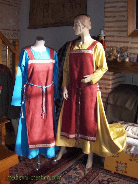 Costume Viking  Normande Lin Coton
