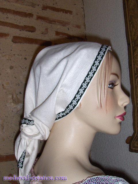 Coiffe Lin Femme Viking ou Médiévale
Coiffe Lin Femme Viking ou Médiévale