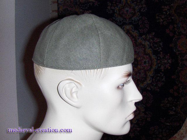 Linen Headgear Calot réversible simple en Lin