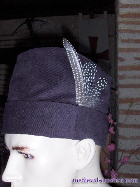 Velvet headgear Toques Moyen-Age  Renaissance
