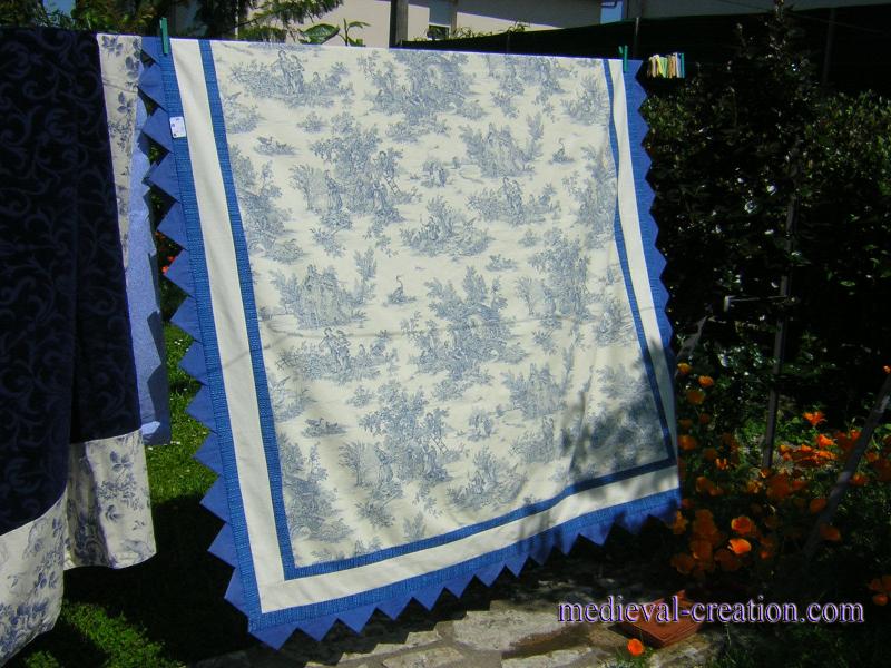 Plaid Patchwork Toile de Jouy