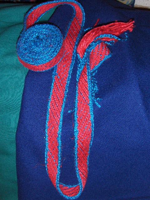 Galon et Ceinture SOIE tissé Main aux Cartes Galon et Ceinture SOIE tissé Main aux Cartes