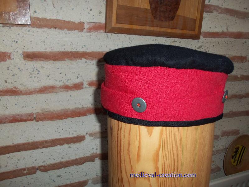 Medieval Headgear Velvet Toque Antique Medieval Headgear Velvet Toque Antique
