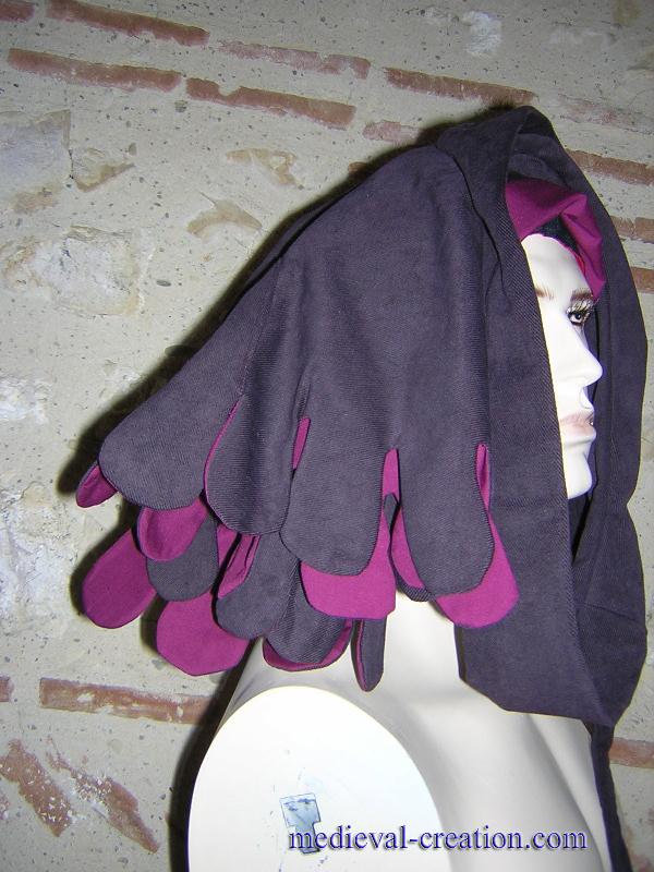 Velvet Headdress Aumusse Lirepipe Velours doublé Velvet Headdress Aumusse Lirepipe Velours doublé