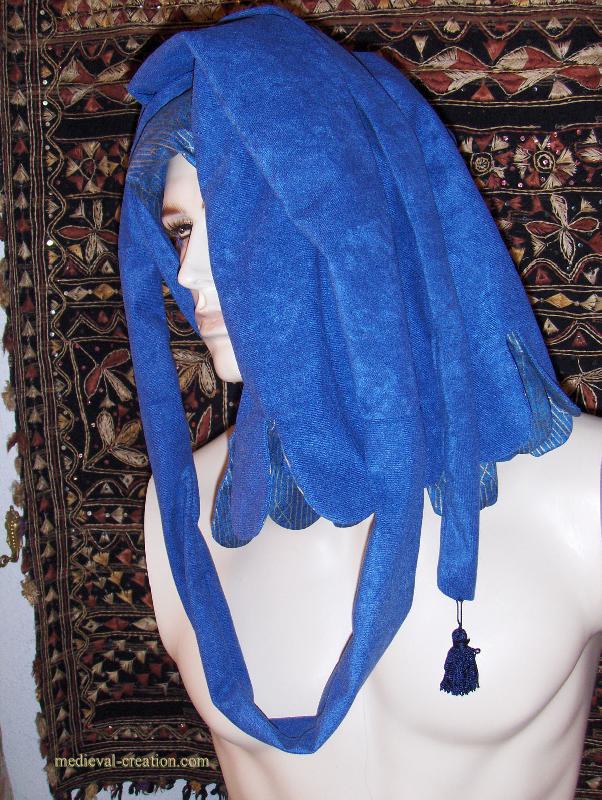 Velvet Headdress Aumusse Lirepipe Velours doublé Velvet Headdress Aumusse Lirepipe Velours doublé