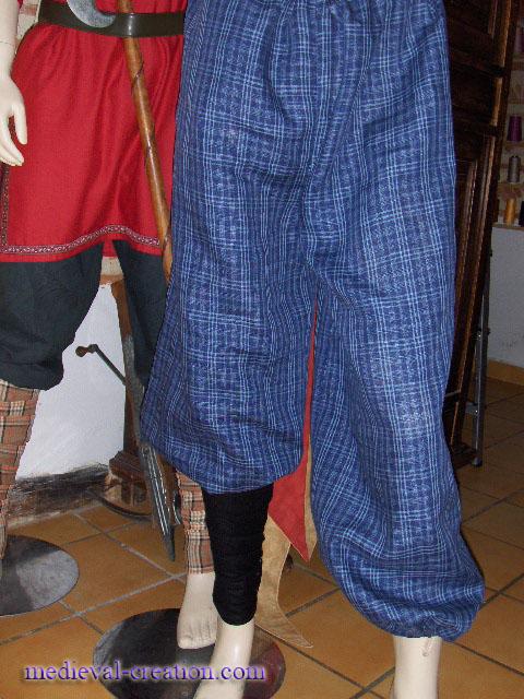 Scottish linen pants Braie Celte Saxon Lin écossai Scottish linen pants Braie Celte Saxon Lin écossai