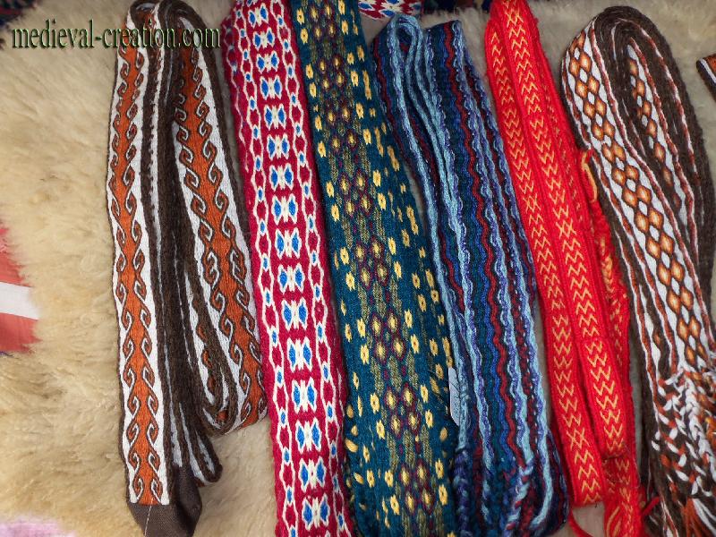 Ceintures Laine Galons tissés aux cartes Hand wove Ceintures Laine Galons tissés aux cartes Hand wove