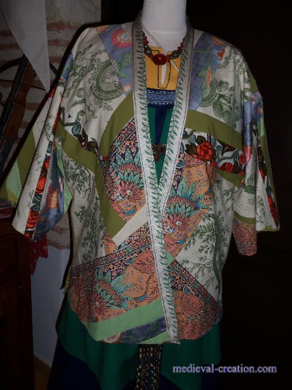 Kimono Kaftan Patchwork Toile de Jouy Kimono Kaftan Patchwork Toile de Jouy