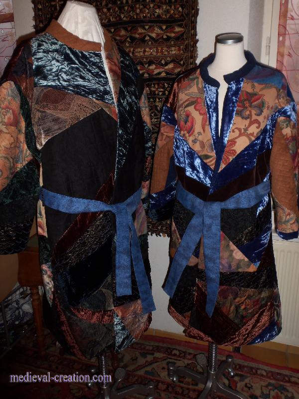 Mantel Caftan Patchwork Velours Velvet Mantel Caftan Patchwork Velours Velvet