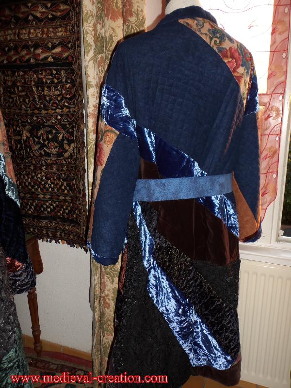 Mantel Caftan Patchwork Velours Velvet Mantel Caftan Patchwork Velours Velvet