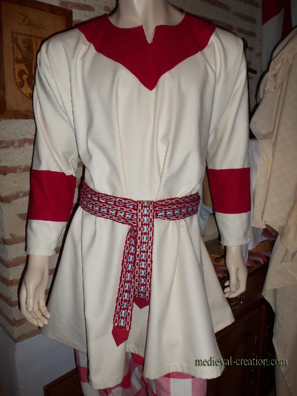 Viking Saxon Tunique XXL Bliaut Tirelaine
