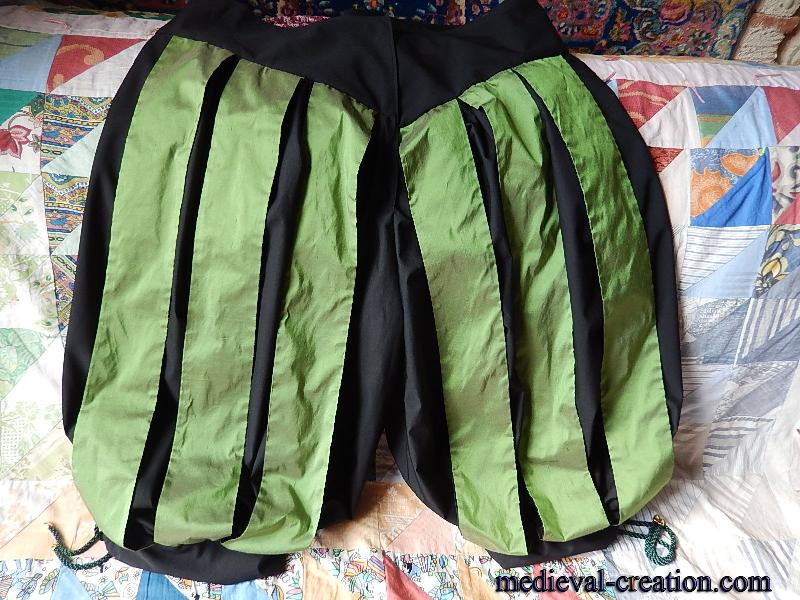 Pantalon Lansquenet bandes rapportées Toile Soie Pantalon Lansquenet bandes rapportées Toile Soie